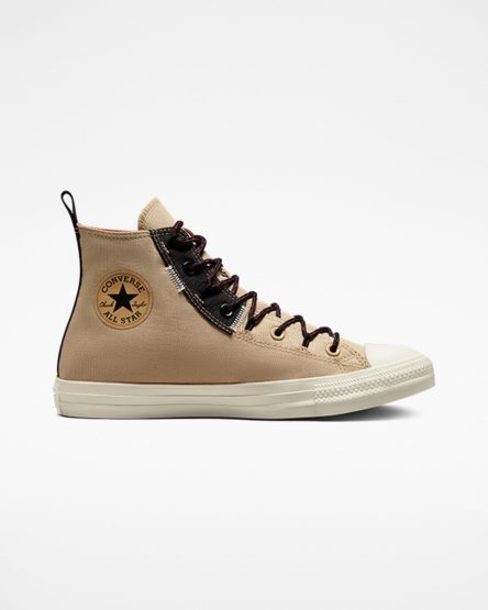 Men's Converse Chuck Taylor All Star Rugged Basics High Top Shoes Khaki / Orange | AU 5E109M